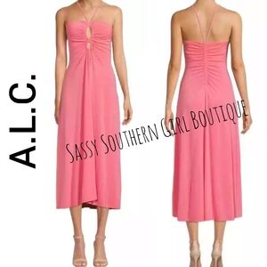 🆕⭐A.L.C. Pink halter midi dress